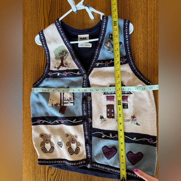 Northern Reflections Vintage Multicolor Knit Sweater Vest M-L - Picture 2 of 7